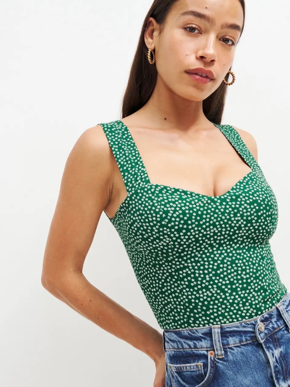 Reformation Hester Top Wyoming - Size 10